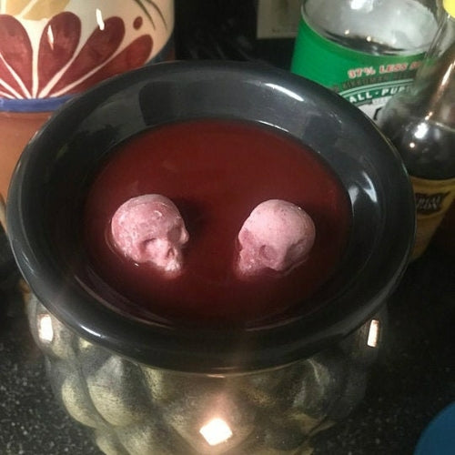 Dragons Blood mini skull wax melts pagan witch Halloween goth tarts